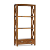 Loft stílusú mindifa fiókos könyvespolc 165 cm