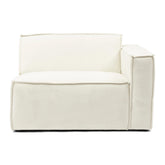 fehér moduláris kanapé záróelem jobb 115 cm Jagger kollekció