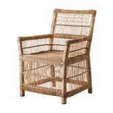 Bambuszból és rattanból készült, kézműves karosszék.