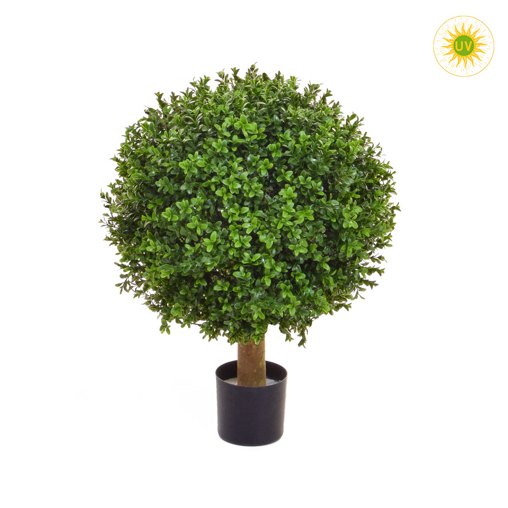 Zöld színű buxus fa műnövény.