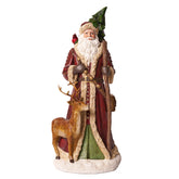 HERITAGE vintage Télapó figura szarvassal 39 cm