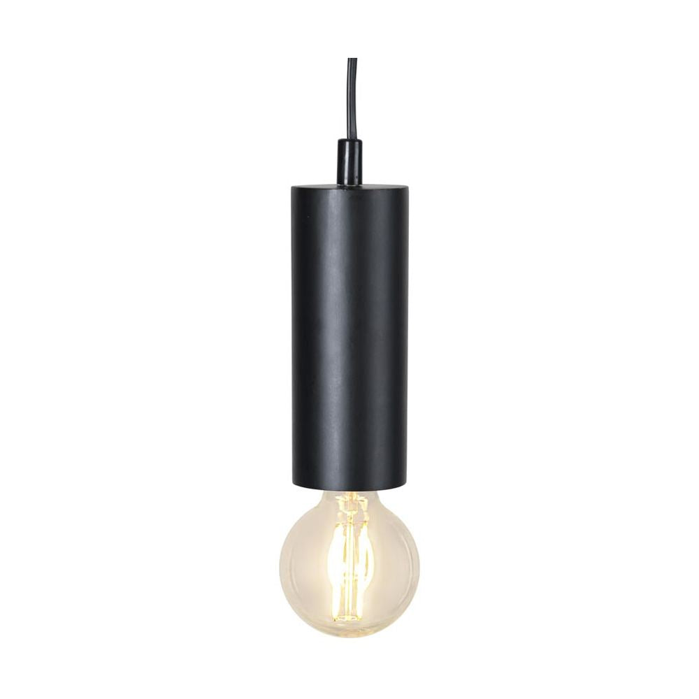 Matt fekete színű, csőszerű dekorfoglalat.