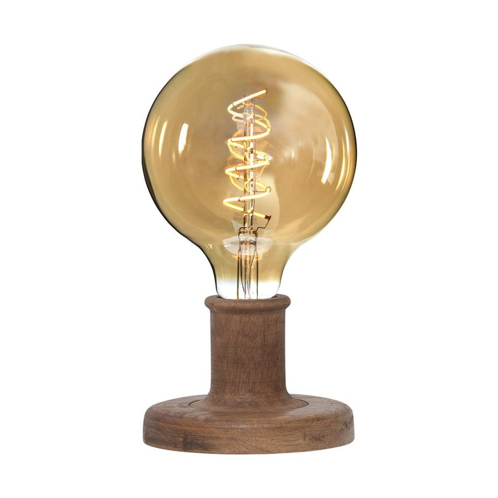 Fából készült, natúr színű asztali dekorfoglalat.