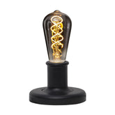 Fából készült, fekete színű asztali dekorfoglalat.