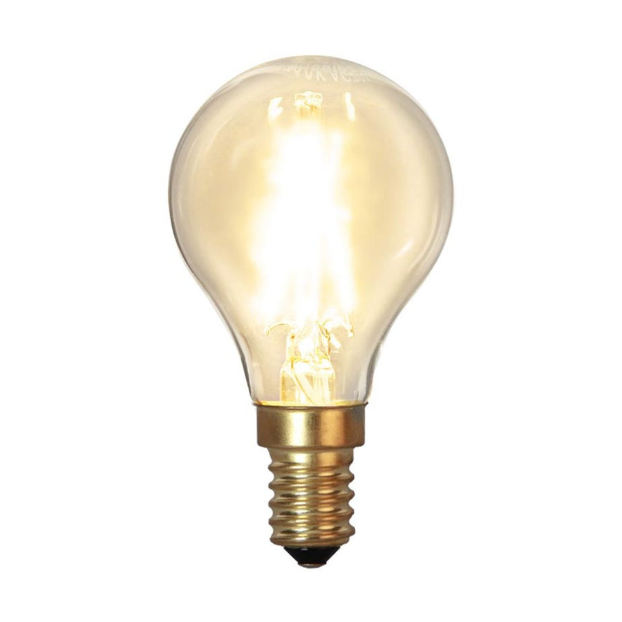 Clear Filament dekorációs izzó. Meleg fehér fényű LED dekorációs izzó áttetsző üveggel.