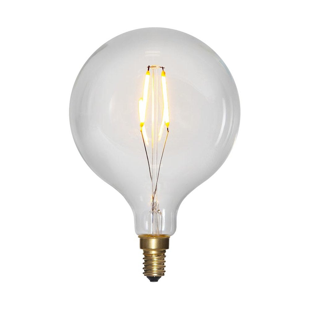 Clear Filament dekorációs izzó. Meleg fehér fényű LED dekorációs izzó áttetsző üveggel.