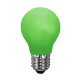 Kültéri dekorációs LED izzó zöld opál, polikarbonát burkolattal.