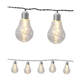 Napelemes kültéri dekorációs izzósor 10 db égővel.