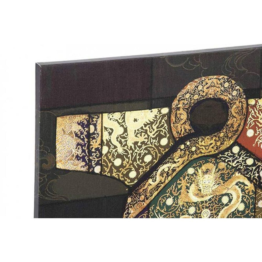 Large canvas print showing a colorful stylized eastern kimono with ornate patterns by Shen Zhiyong.