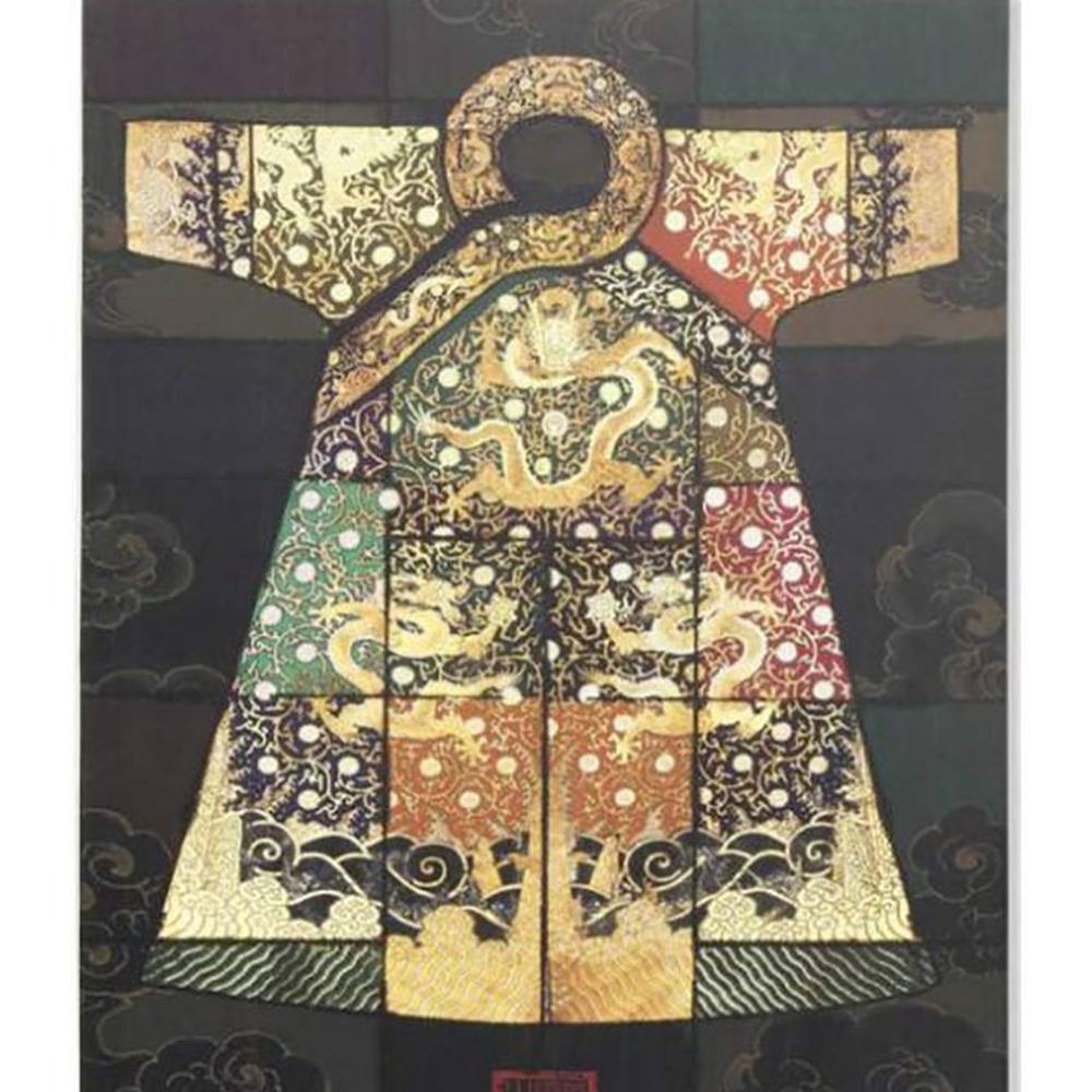 ORIENTAL vászonprint - Kimonó világos 70 cm