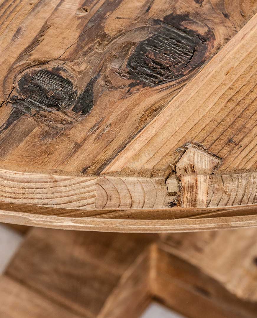 Fenyőfa étkezőasztal 120 cm "Tanzania"