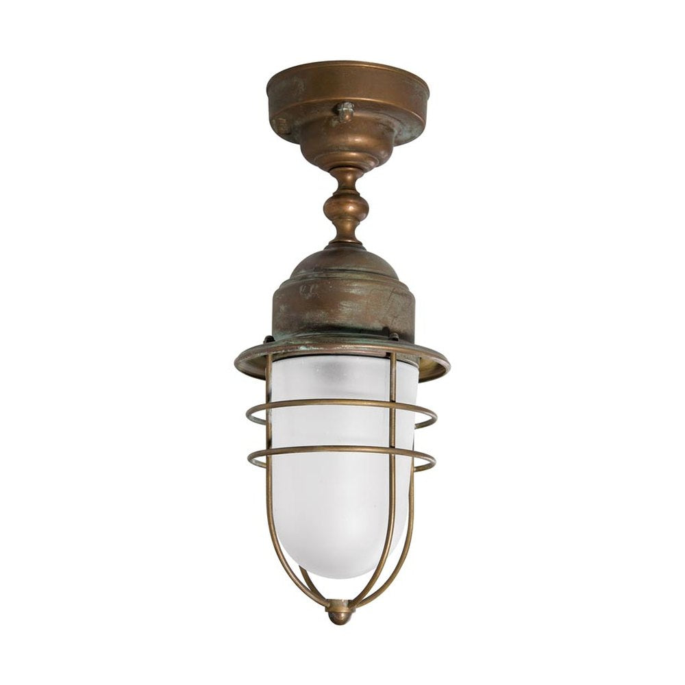 TORCIA ipari stílusú réz mennyezeti lámpa 37 cm E27