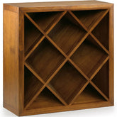 Loft stílusú, mindifából készült moduláris polcrendszer borszekrény eleme.