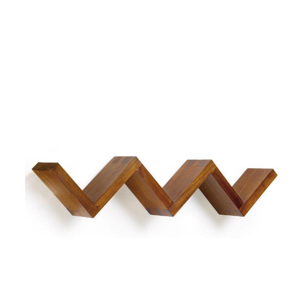 Loft stílusú, mindifából készült, lépcsőzetes kialakítású falipolc.