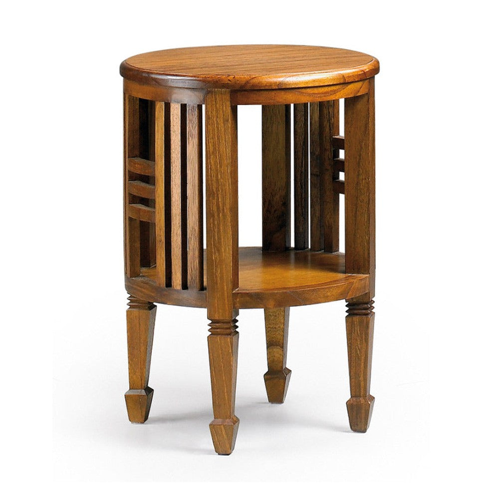 Loft stílusú, mindifából készült röviditalos kínálóasztal.