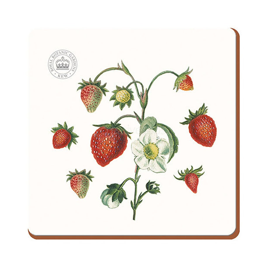 Strawberry Fayre hat darabos parafa poháralátét készlet díszdobozban eper motívummal