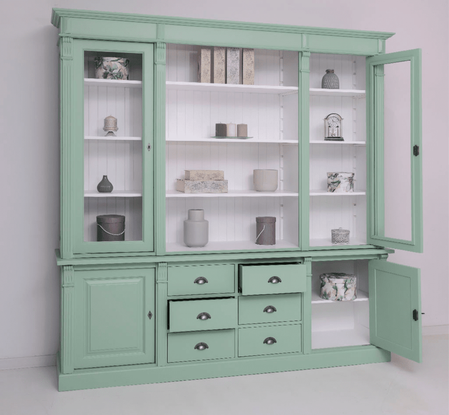 MAISON fenyőfa könyvszekrény 228 cm