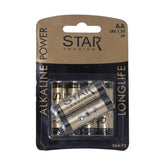 6 db-os AA tartós ceruzaelem 1,5 V