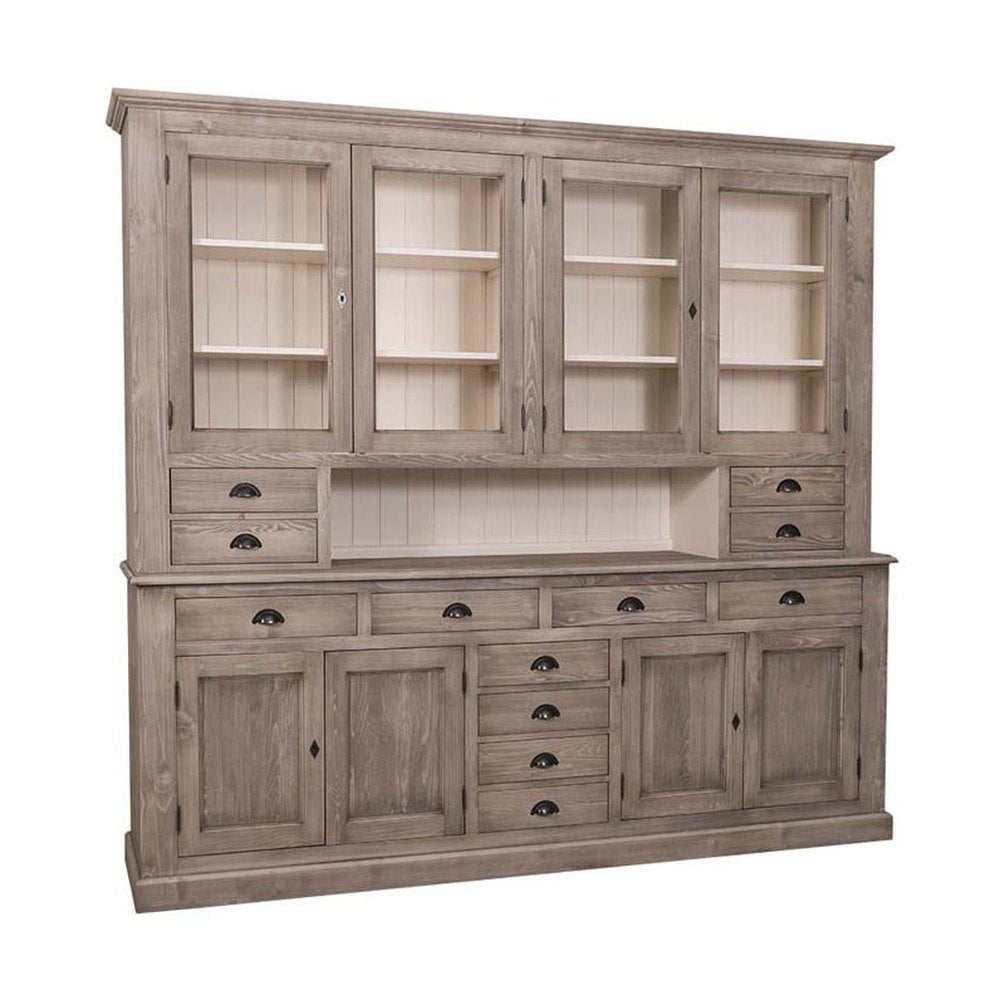 MAISON fenyőfa tálalószekrény 225 cm