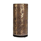 Aranyszínű dombormintával díszített, modern, glamour stílusú kerámia arany váza.