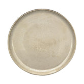 Pezsgő színű, enyhén antikolt felületű peremes fém tálca