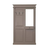 Fenyőfából készült előszobafal tükörrel