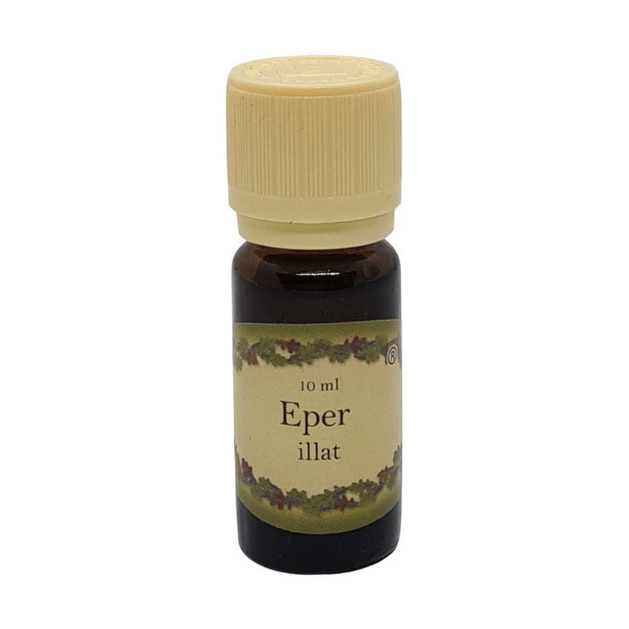 Eper illóolaj 10 ml-es barna üvegcsében, krémszínű kupakkal, gyümölcsösen édes illattal, párologtatásra.