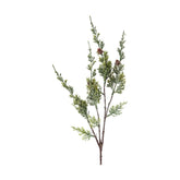 Jeges felületű borókafenyő ág műnövény.