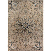 Klasszikus, keleti stílusú, 340 cm hosszú és 240 cm széles, viszkózból készült szőnyeg.