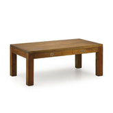 Tömör mahagónifából készült, modern-loft stílusú, kézműves dohányzóasztal.