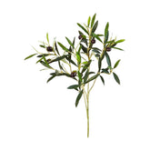 Olíva ág műnövény, 6 darab olajbogyóval.