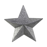 Rusztikus vidéki stílusú, 42 cm átmérőjű, antikolt felületű, karácsonyi bádog csillag formájú faldísz.