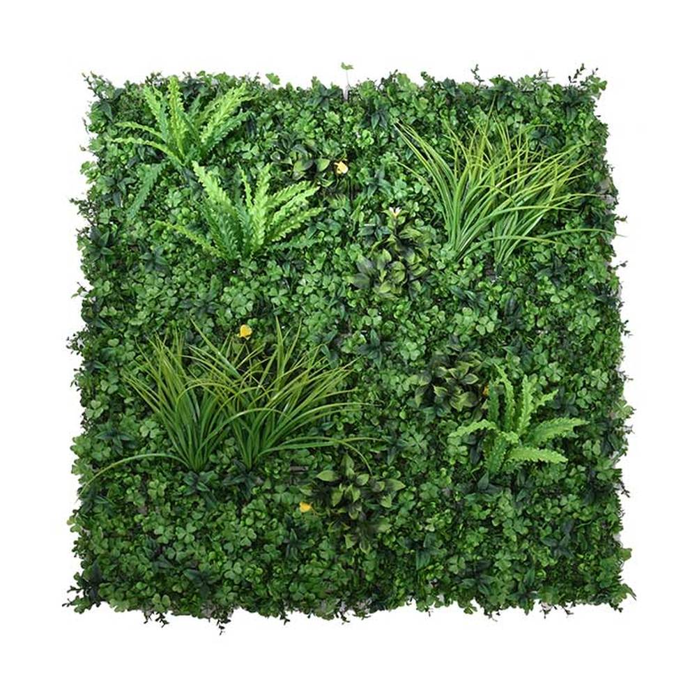 Mű növényfal panel 100 x 100 cm fű mix "Gramineae"