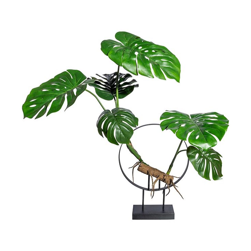 Exkluzív megjelenésű, modern, kortás stílusú, 100 cm magas, filodendron műnövény kompozíció.