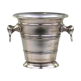 Vintage stílusú, alumíniumból készült, autentikus megjelenésű pezsgőhűtő vödör
