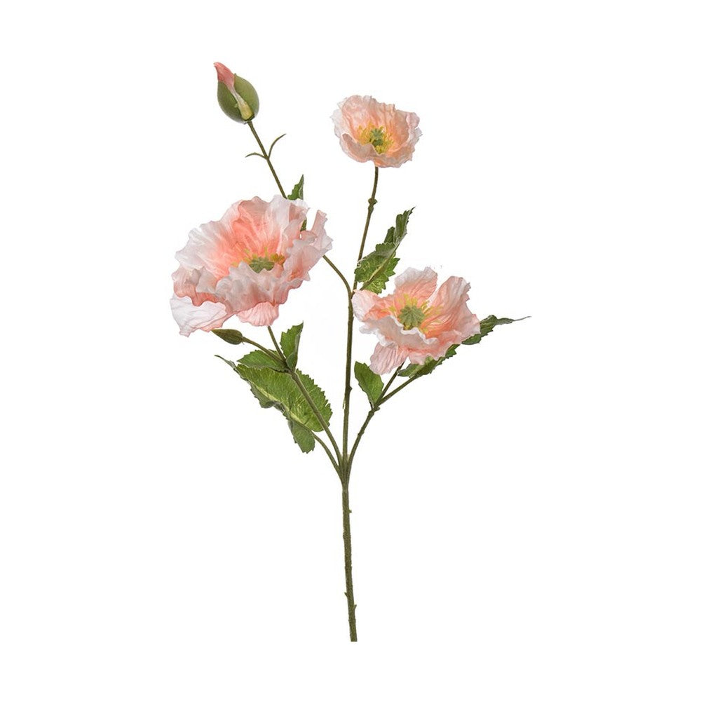 Pink színű mű pipacs virág.