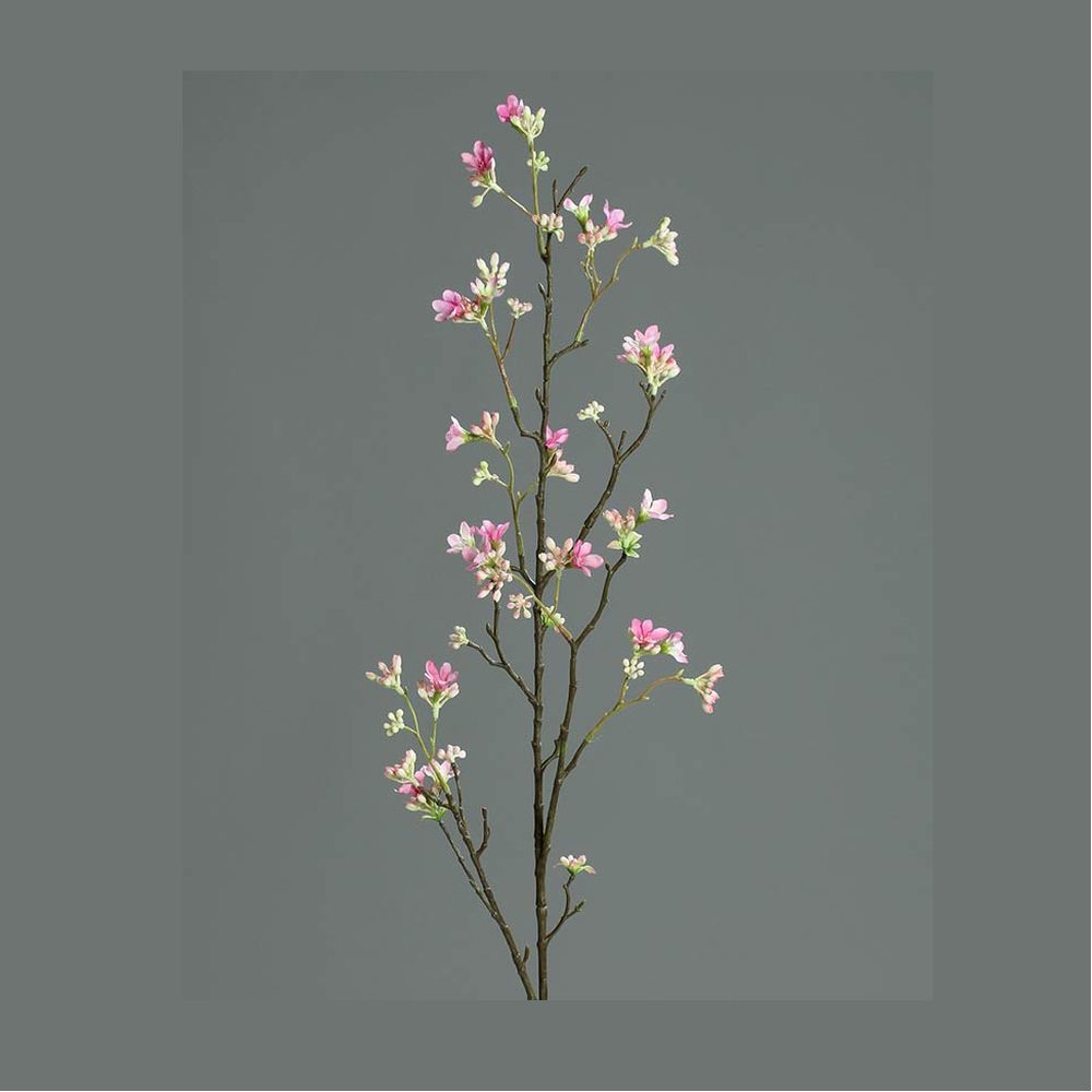 100 cm magas, élethű, apró rózsaszín színű virágú mű hétfiúvirágcserje 100 cm magas, élethű, apró rózsaszín színű virágú mű hétfiúvirágcserje