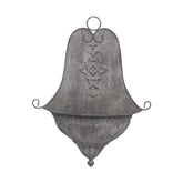 Vintage stílusú, bádogból készült fali kaspó