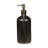 Vintage stílusú, sötét üvegű szappanadagló