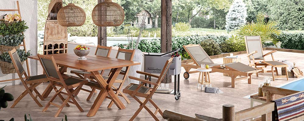 Loft & Vintage bútor és lakberendezési bolt Jardín nevű kerti bútor kollekciójának borító képe