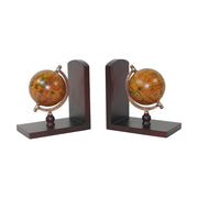 Földgömbös könyvtámasz szett.