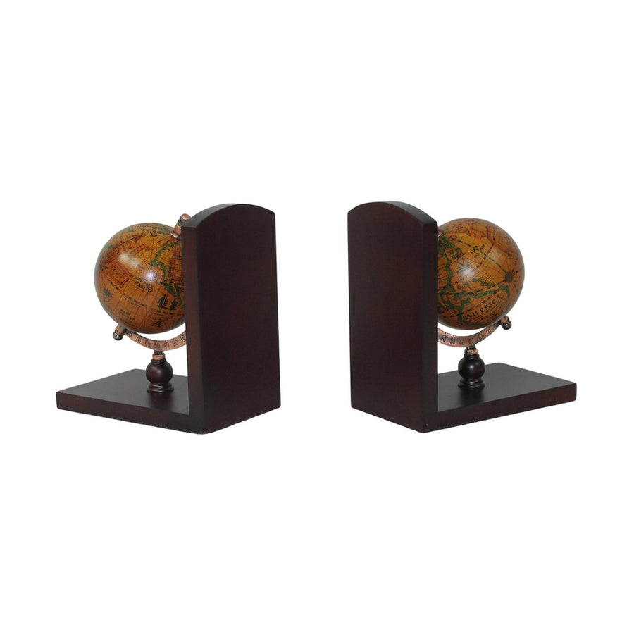 Földgömbös könyvtámasz szett.