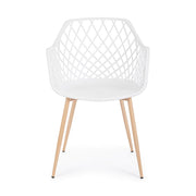 OPTIK 4 db fehér műanyag étkezőszék