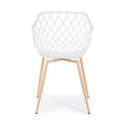 OPTIK 4 db fehér műanyag étkezőszék