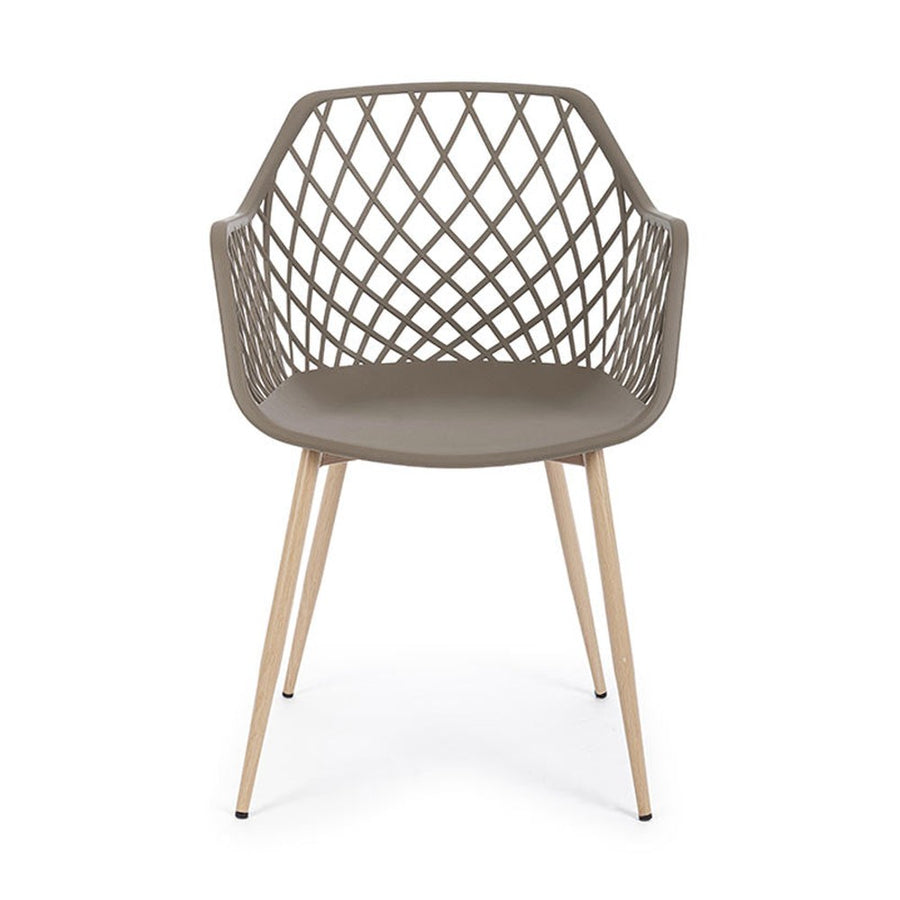 Taupe színű, modern étkezőszék.