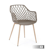 Taupe színű, modern étkezőszék.