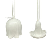 6 darabos függeszthető porcelán virágcsengő szett.