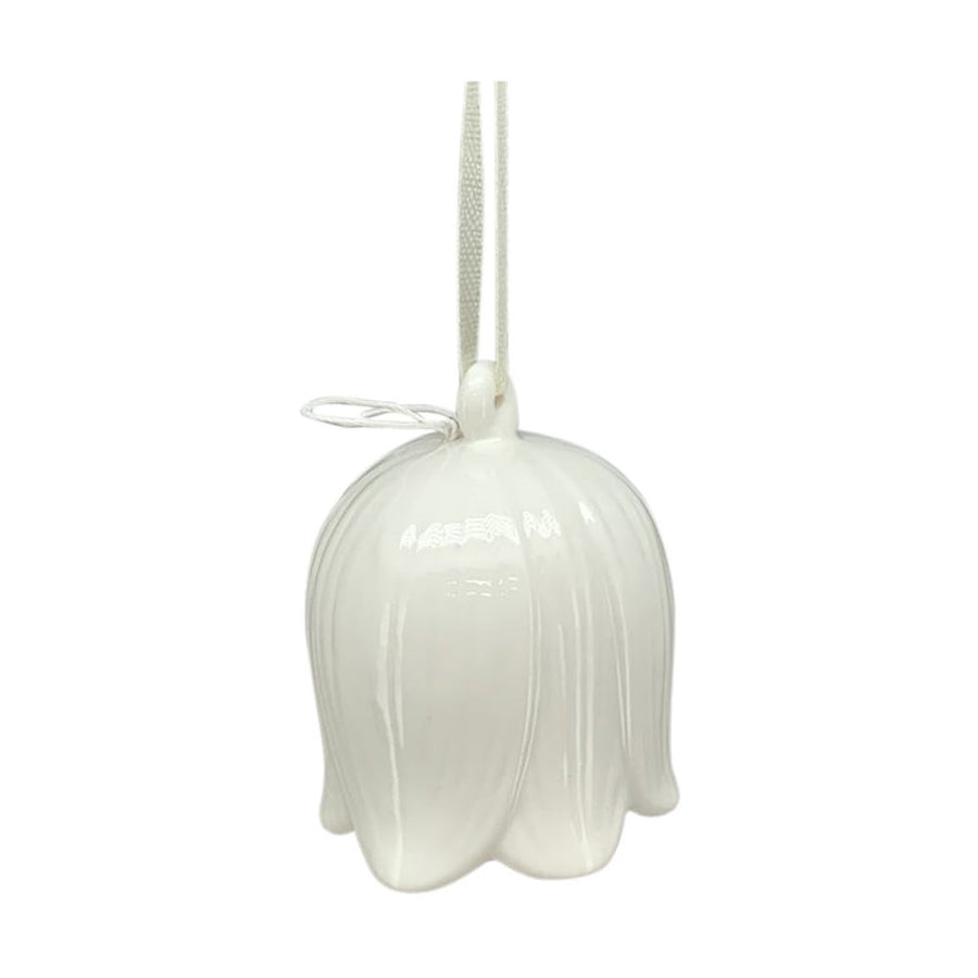 6 darabos függeszthető porcelán virágcsengő szett.