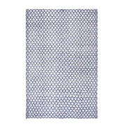 Kék-fehér kültéri szőnyeg 200x300 cm – geometrikus mintázat, Chander kollekció, felülnézet