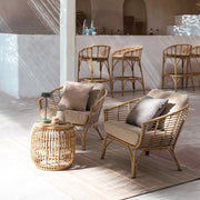 MABEL 2 db fém-műrattan kerti fotel 77 cm